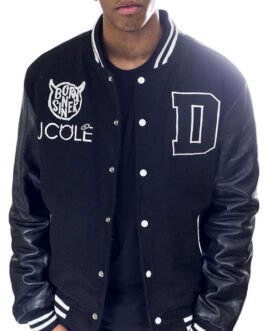 Men’s Dollar And a Dream Born Sinner J Cole Varsity Jacket