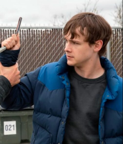 Dexter New Blood Jack Alcott Puffer Blue Jacket - Image 6