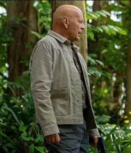 Out of Death Bruce Willis Corduroy Jacket - Image 7