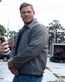 Reacher Season 2 Alan Ritchson Gray Cotton Jacket