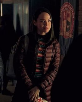 Locke & Key Genevieve Kang Purple Puffer Coat