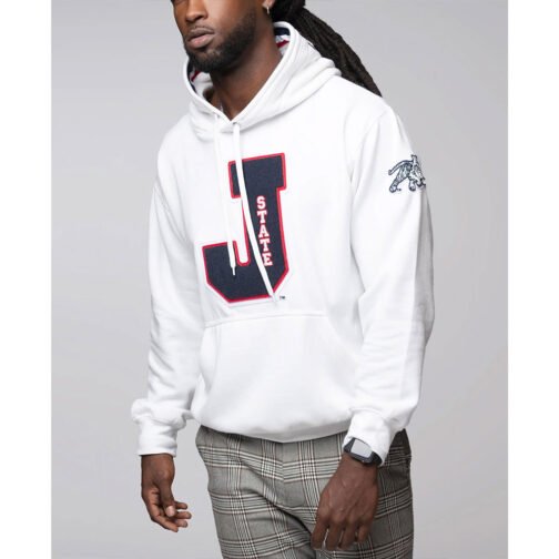 Jackson State Tigers Letterman Pullover Hoodie - Image 2