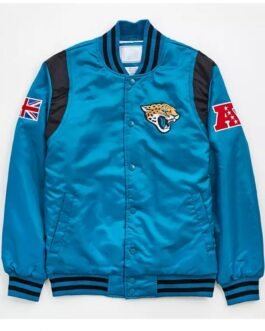 Jacksonville Jaguars Blue Satin Jacket