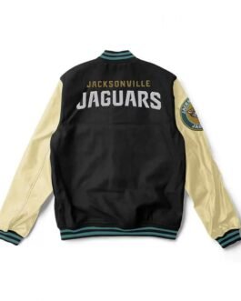 Letterman Jacksonville Jaguars Black Jacket