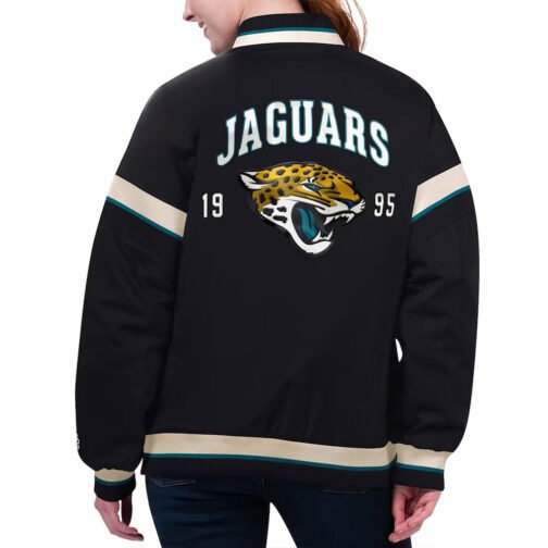 Jacksonville Jaguars Tournament Black Varsity Jacket - Image 2