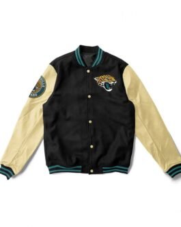Letterman Jacksonville Jaguars Black Jacket
