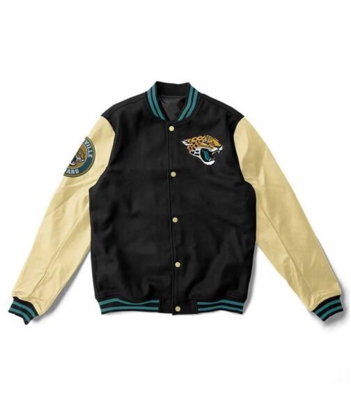 Letterman Jacksonville Jaguars Black Jacket