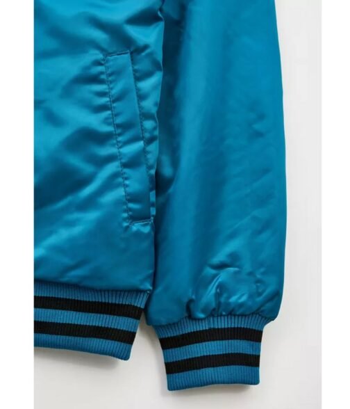 Jacksonville Jaguars Blue Satin Jacket - Image 4