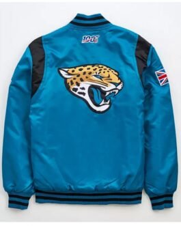 Jacksonville Jaguars Blue Satin Jacket