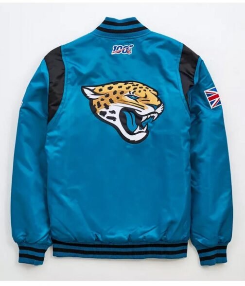Jacksonville Jaguars Blue Satin Jacket - Image 2