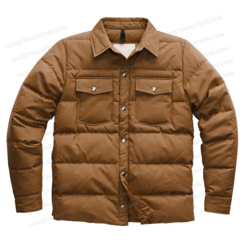Jacob Batalon Reginald The Vampire Reginald Baskin Quilted Brown Jacket - Image 4