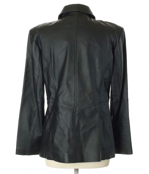 Jacqueline Ferrar Black Shirt Collar Jacket - Image 2