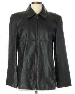 Jacqueline Ferrar Black Shirt Collar Jacket