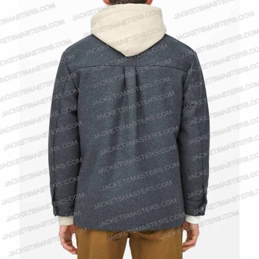 Jaeden Martell Mr. Harrigan’s Phone Gray Wool Coat - Image 5