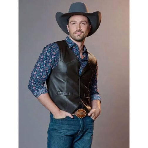 Jake Foy Ride Leather Vest - Image 2