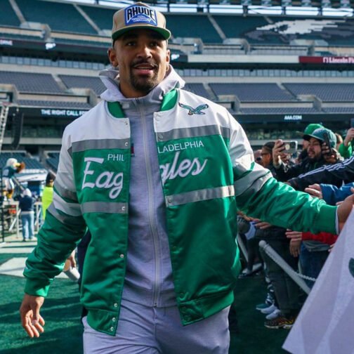 Jalen Hurts Philadelphia Eagles Script Jacket - Image 13