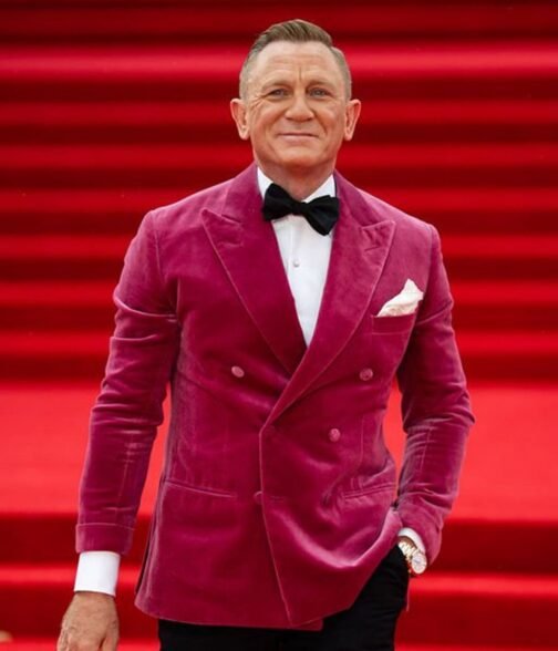 No Time To Die Daniel Craig Velvet Blazer - Image 6