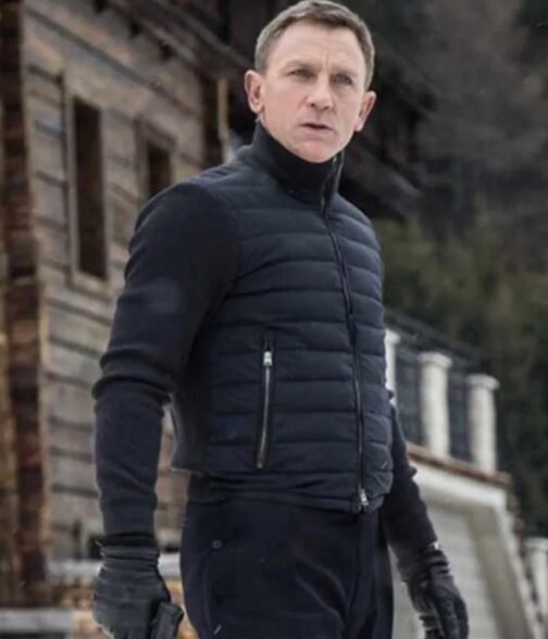 Daniel Craig Spectre Blue Bomber Jacket - Image 6
