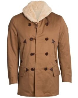 Jett Rink Giant Shearling Cotton Peacoat