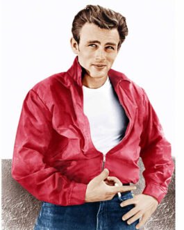 James Dean Rebel Without a Cause Red Cotton Jacket