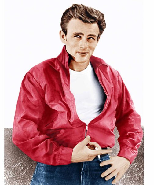 James Dean Rebel Without a Cause Red Cotton Jacket - Image 2