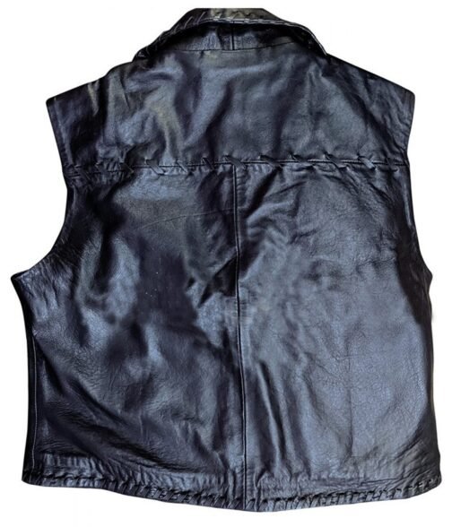 James Drury The Virginian Cowboy Leather Vest - Image 3