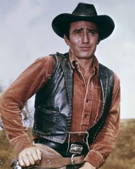 James Drury The Virginian Cowboy Leather Vest