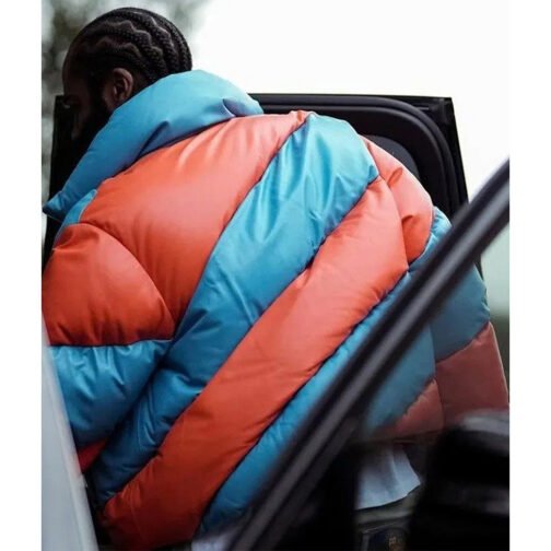 James Harden Puffer Leather Jacket - Image 5