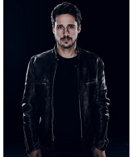Peter Gadiot Queen of the South Leather Jacket - Image 9