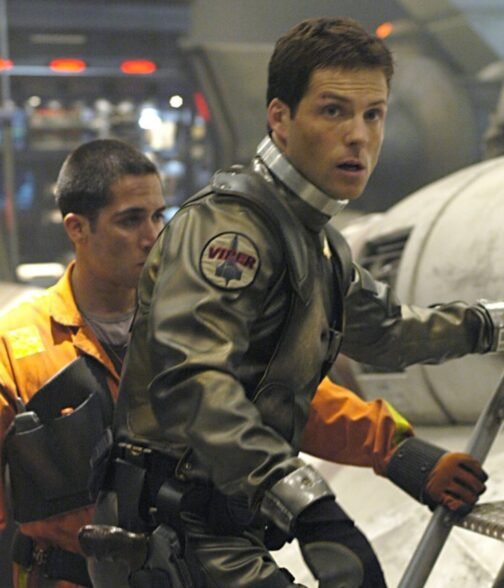 Jamie Bamber Battlestar Galactica Grey Jacket - Image 2