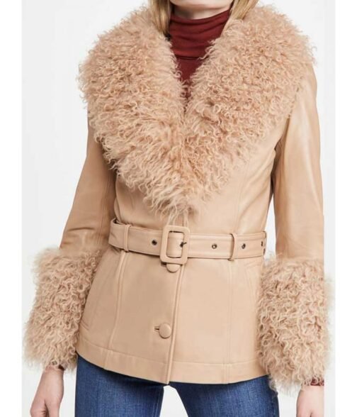 Dexter New Blood Jamie Chung Fur Trim Leather Jacket - Image 3
