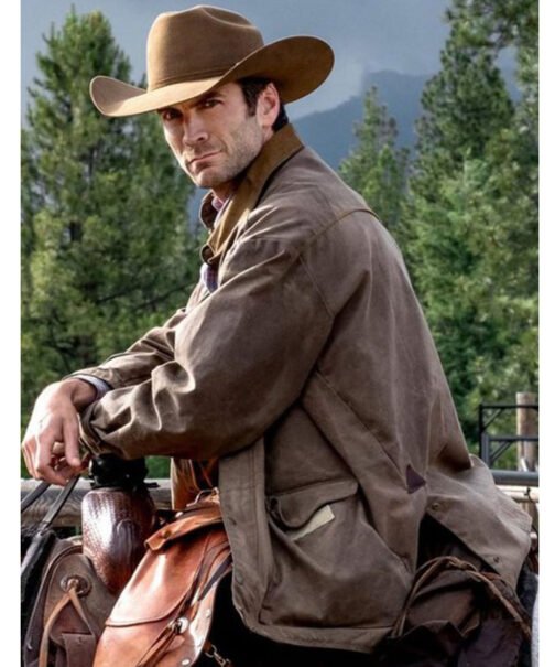 Yellowstone Wes Bentley Brown Leather Jacket - Image 2