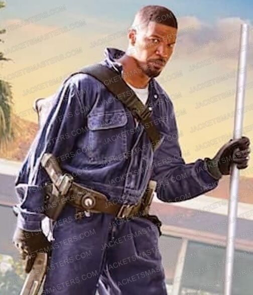 Jamie Foxx Day Shift Denim Blue Jacket