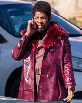 Slick Charles Purple Leather Coat