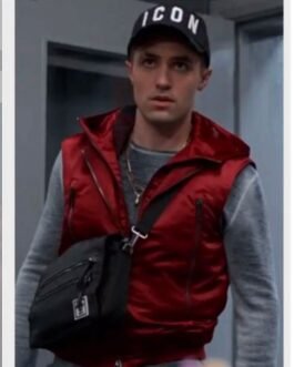 Ted Lasso Phil Dunster Red Vest with Hood