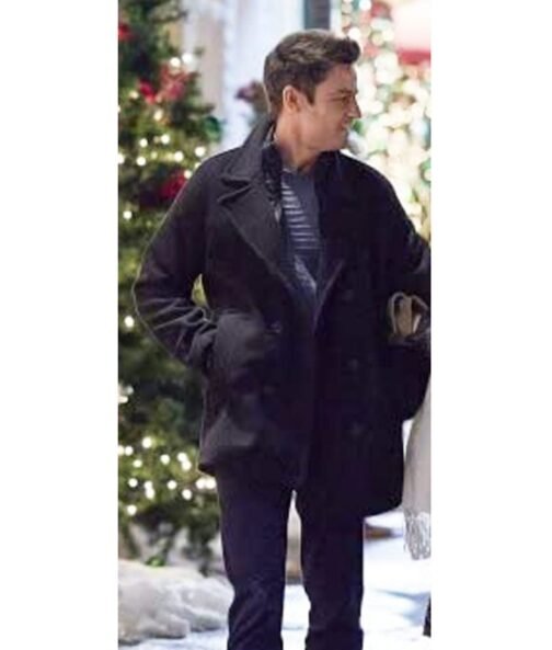 Tyler Hynes An Unexpected Christmas Wool Peacoat - Image 5