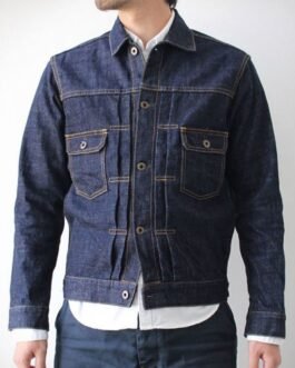 Men’s Buttoned Japanese Blue Jean Jacket