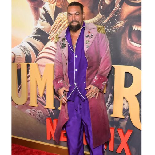Slumberland Jason Momoa Burgundy Coat - Image 18