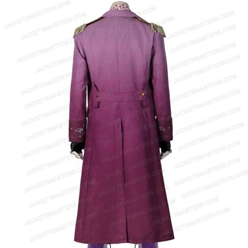 Slumberland Jason Momoa Burgundy Coat - Image 3
