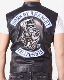 Charlie Hunnam Sons of Anarchy Biker Leather Vest