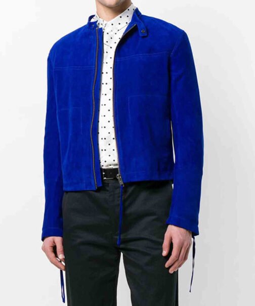 Jay Rock Blue Suede Jacket - Image 4
