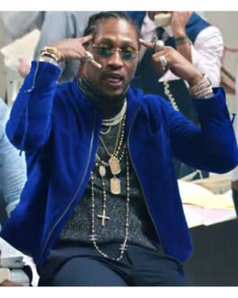 Jay Rock Blue Suede Jacket