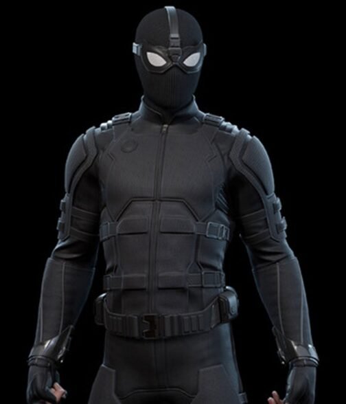 Jayson Fitch Spider-Man Padded Black Jacket - Image 5