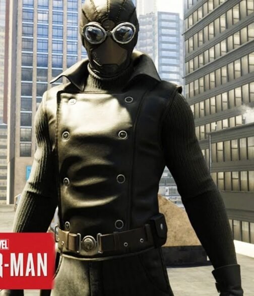 Jayson Fitch Spider-Man Brown Leather Vest - Image 7