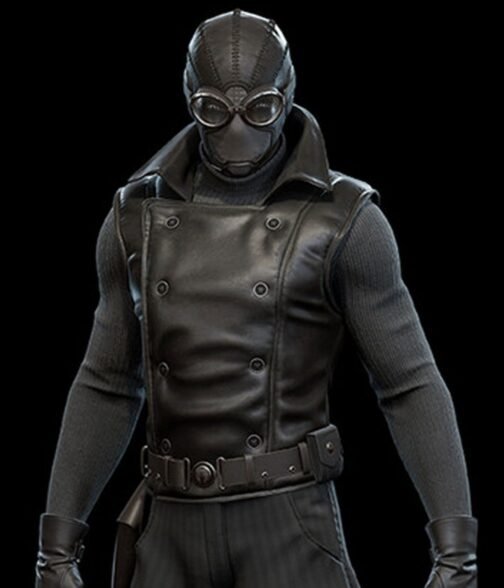 Jayson Fitch Spider-Man Brown Leather Vest - Image 2