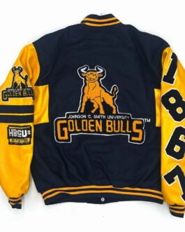 JCSU Golden Bulls Ole Skool Letterman Jacket