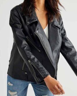 Women’s Jealousy Leather Moto Jacket