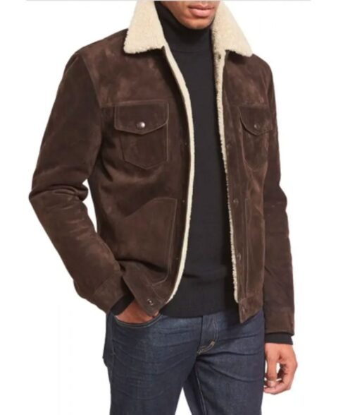 Bruce Springsteen Jeep Ad Brown Suede Jacket