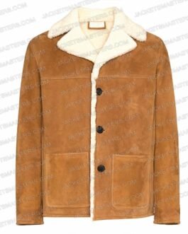 Himesh Patel Station Shearling Leather Jacket