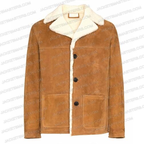 Himesh Patel Station Shearling Leather Jacket
